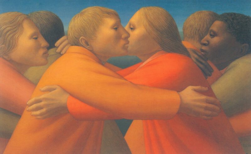 George Tooker, Embrace of peace (1986)